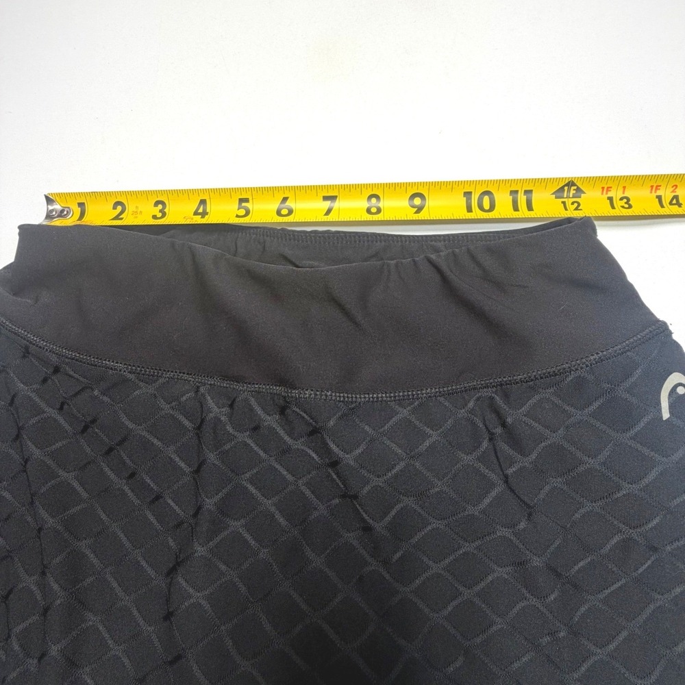 HEAD Tennis Skort Small Black Built In Shorts Athletic Pickleball Golf - Picture 4 of 8